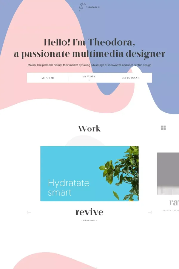 Theodora Nasta - Multimedia Designer - Portfolio design inspiration