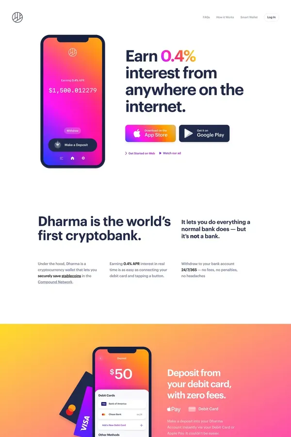 Dharma - Landing design inspiration