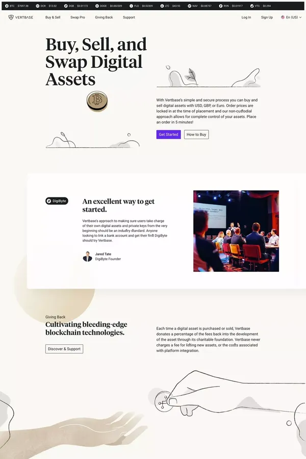 Vertbase | Home - Landing design inspiration