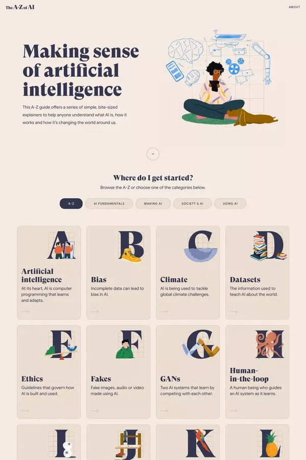 The A-Z of AI - Other design inspiration