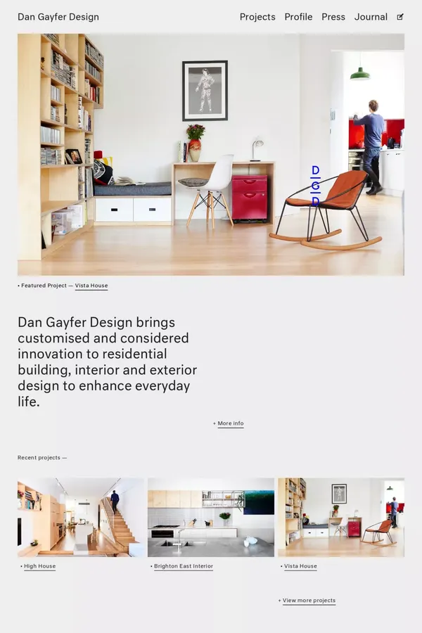 Dan Gayfer Design - Portfolio design inspiration