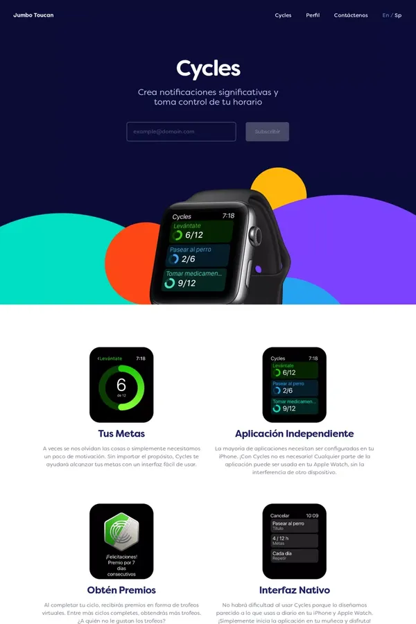 Jumbo Toucan – Cycles - Landing design inspiration