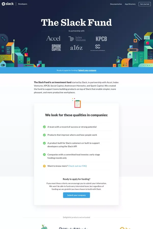 Slack Fund - Other design inspiration