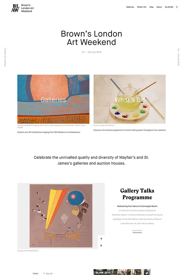 Brown’s London Art Weekend - Other design inspiration