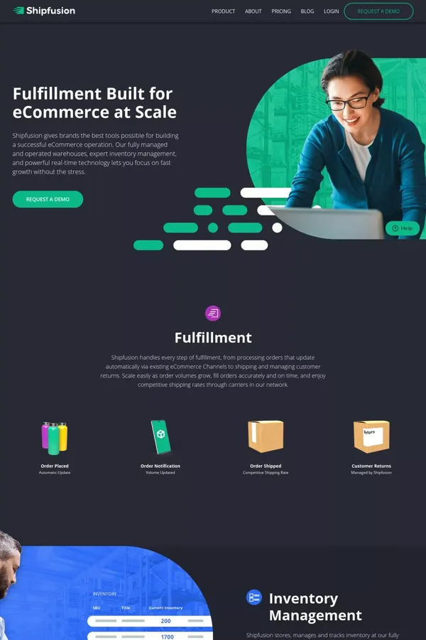 Shipfusion | eCommerce Order Fulfillment Services & Center - website design inspiration