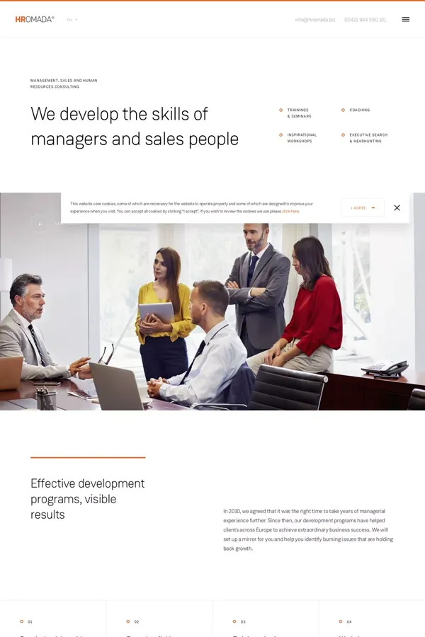 Management, business and human resources consulting – H.R.OMADA - website design inspiration