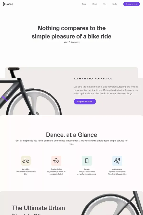 Home | Dance - Landing design inspiration
