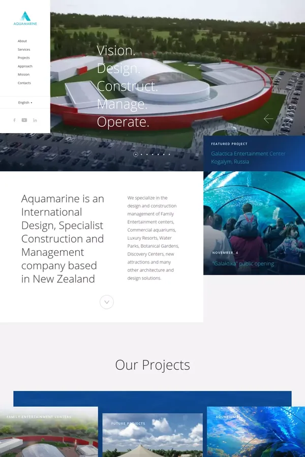 Aquamarine - Portfolio design inspiration