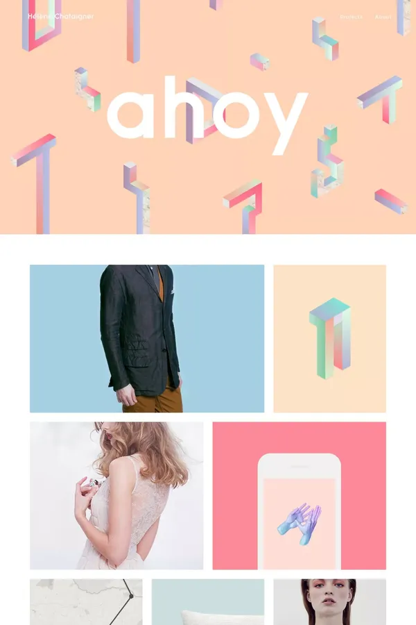 Helene Chataigner - Portfolio design inspiration