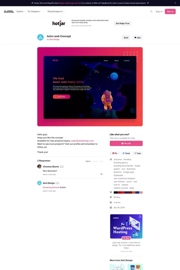 Astro web Concept by Aich Design on Dribbble - website design inspiration