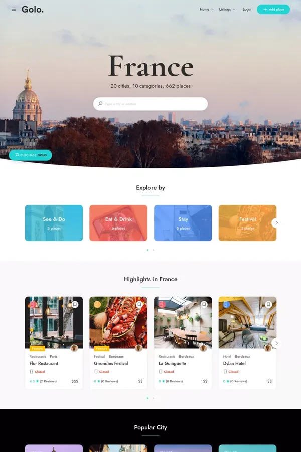 Country Travel Guide – Country Travel Guide WordPress Theme - website design inspiration