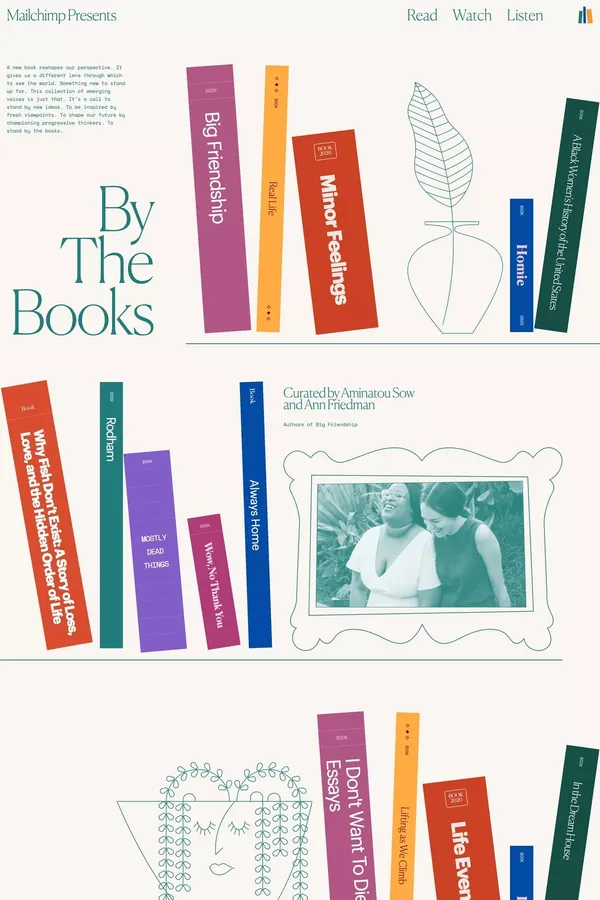 Mailchimp Presents | By The Books - Other design inspiration