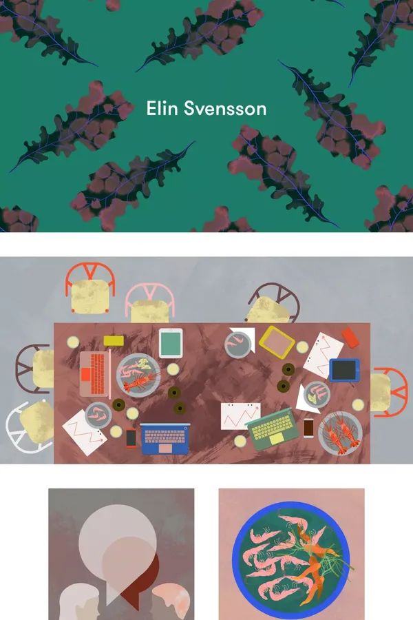 Elin Svensson - Portfolio design inspiration