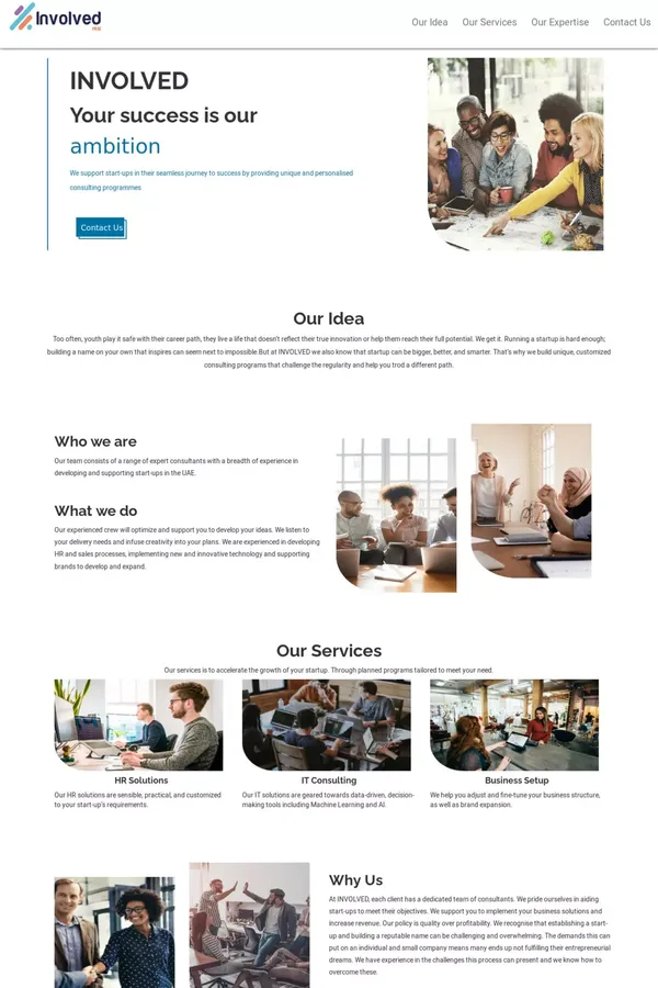 INVOLVED - website design inspiration