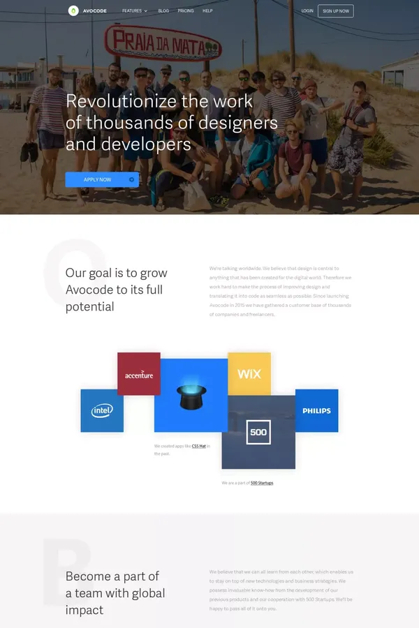 Jobs Avocode - Become a part of a team with a global impact - Other design inspiration