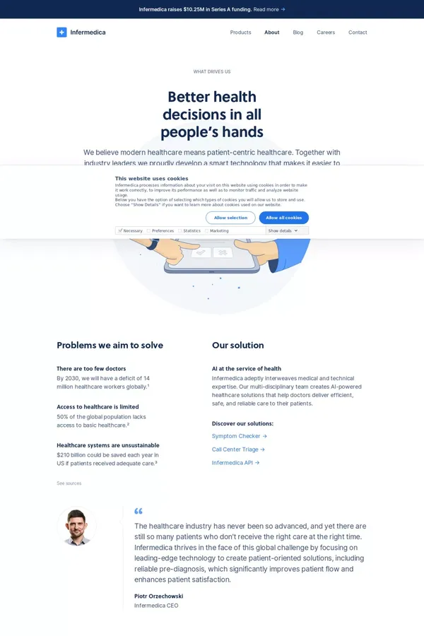 About us | Infermedica – Infermedica - website design inspiration