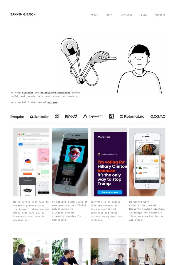 Bakken & Bæck - Portfolio design inspiration