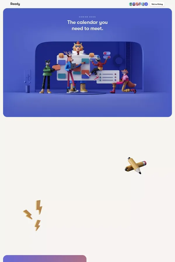 Ready — The calendar you need to meet. - website design inspiration