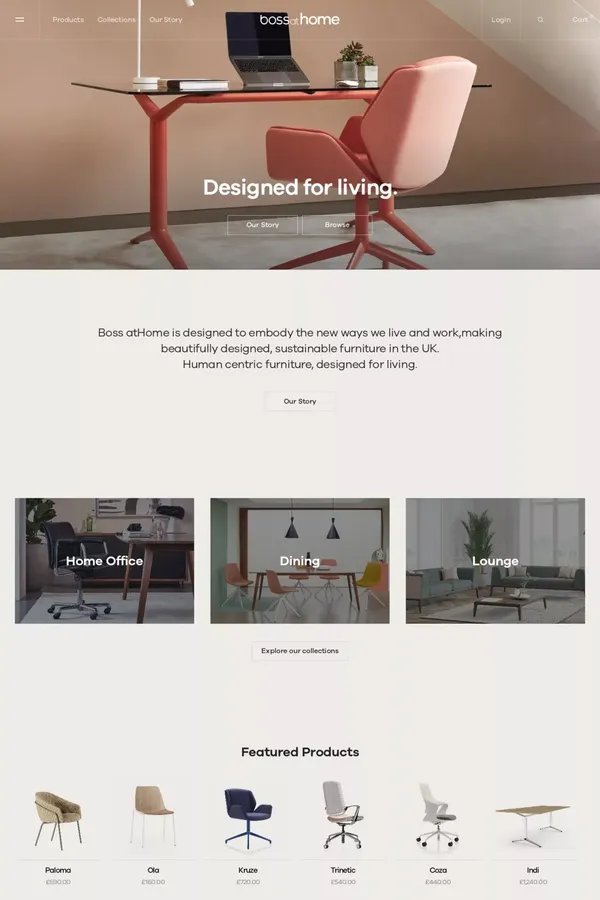 Boss at Home– Boss atHome - Landing design inspiration