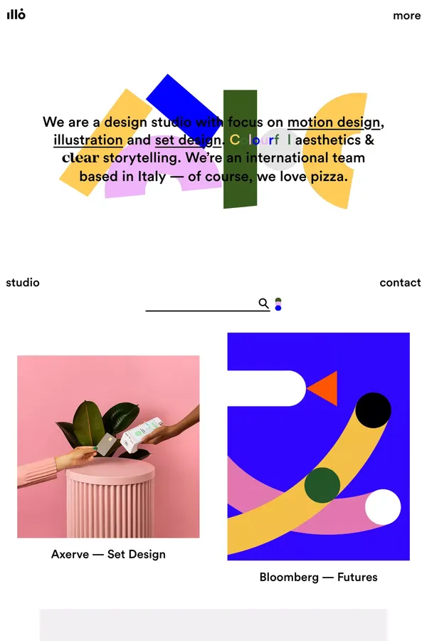illo — a very creative studio - Portfolio design inspiration