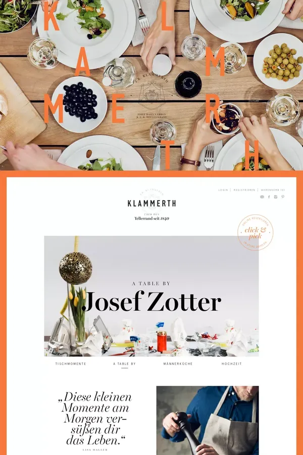 Klammerth - Blog design inspiration