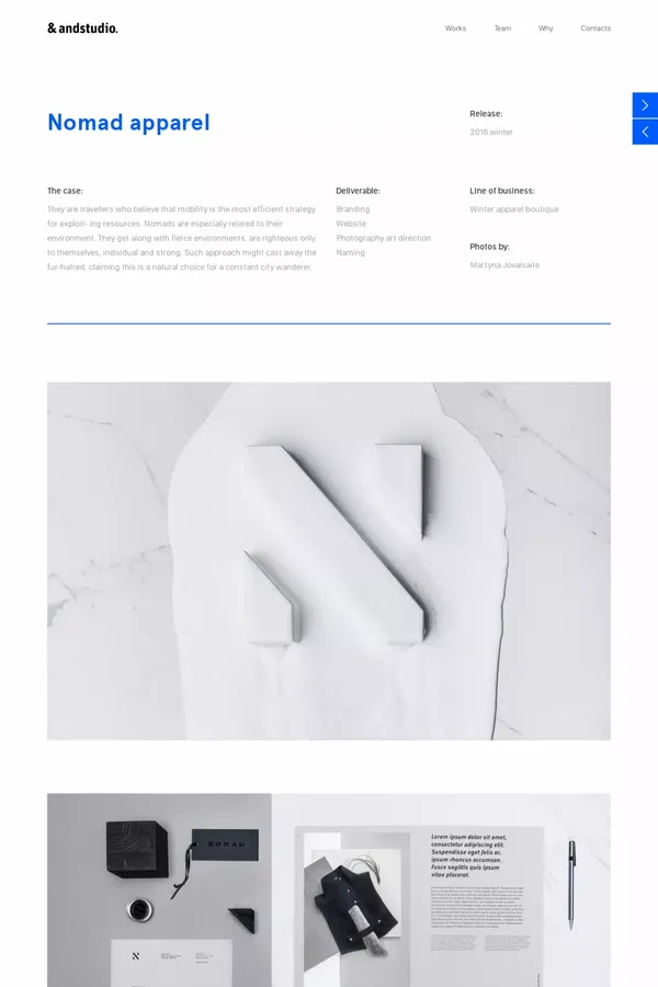 Andstudio  » Nomad apparel - Portfolio design inspiration