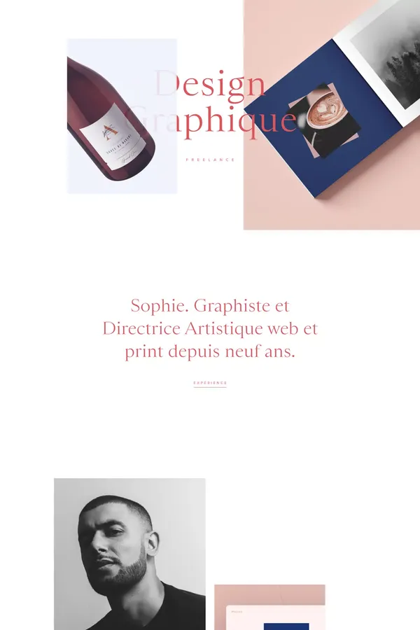 Accueil | Sophie Doukhopelnikoff / Graphiste Freelance - Puy de Dôme - Portfolio design inspiration