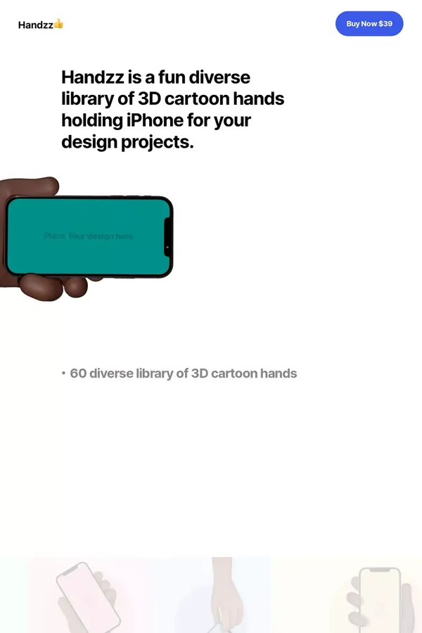 Handzz - website design inspiration