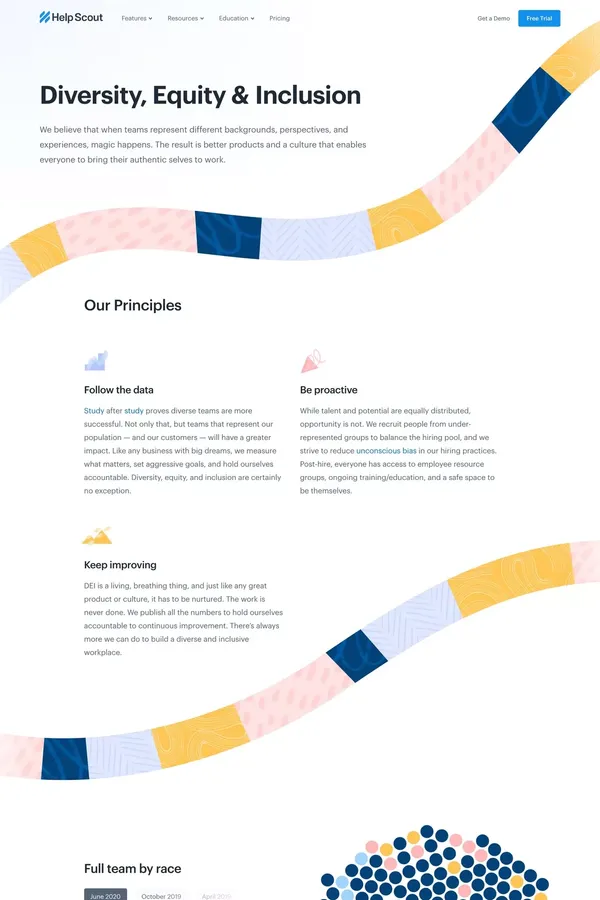 Diversity, Equity & Inclusion at Help Scout - Other design inspiration