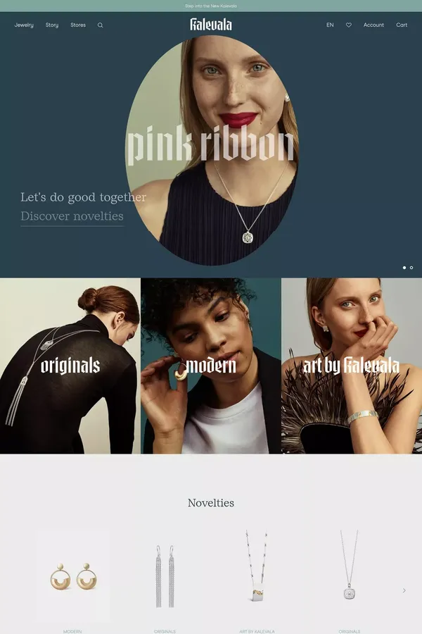 Kalevala | Kalevala is more than jewelry – Kalevalashop - Ecommerce design inspiration
