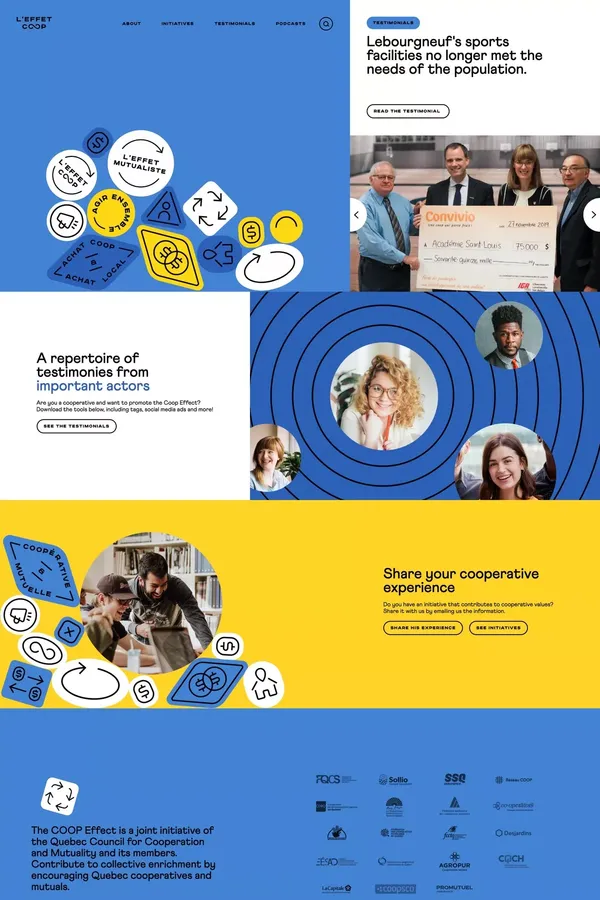 Effet COOP - Landing design inspiration