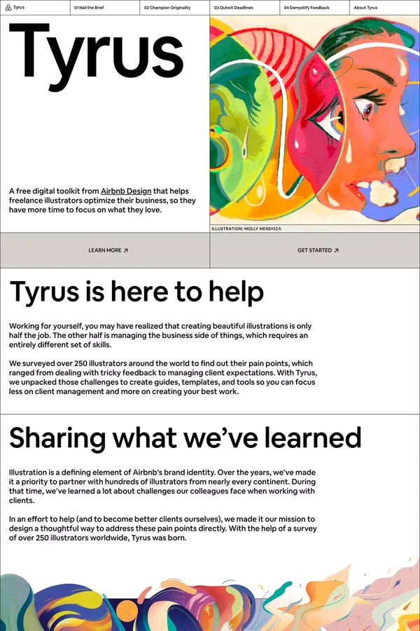 Tyrus - Landing design inspiration
