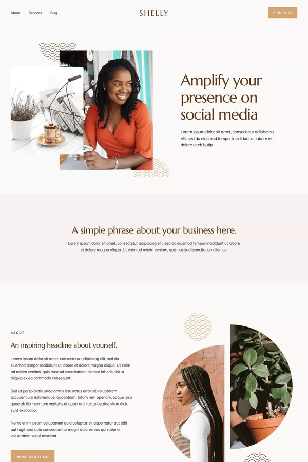 Shelly - Marketing Webflow Template - Template design inspiration