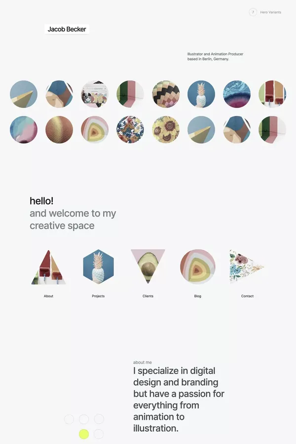 Mosaica - Creative Webflow Template - Template design inspiration