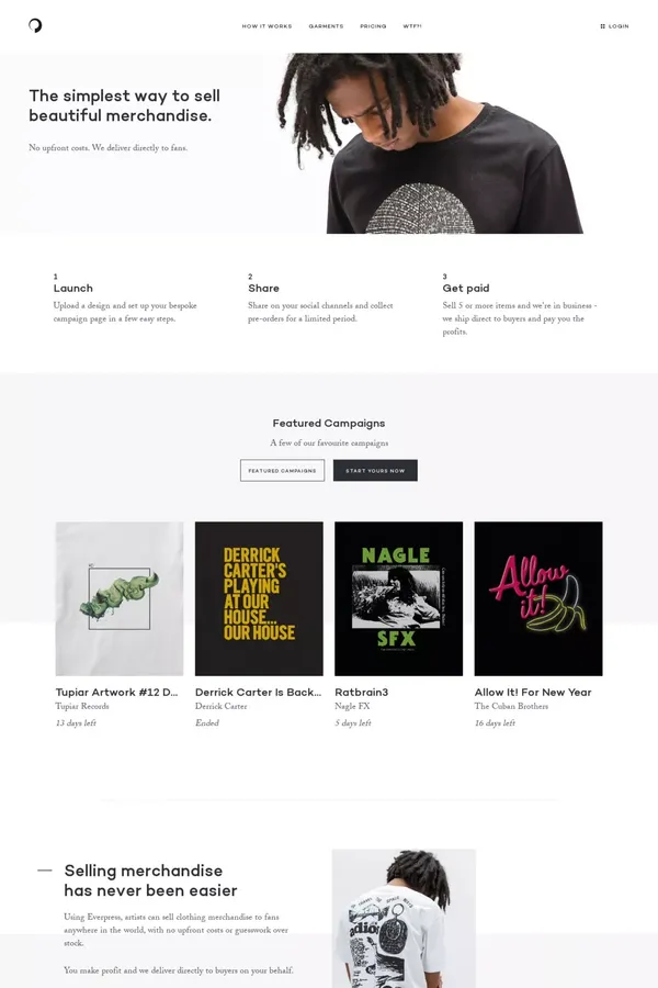 Everpress - Landing design inspiration