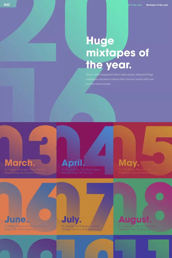 Huge mixtapes of the year - Other design inspiration