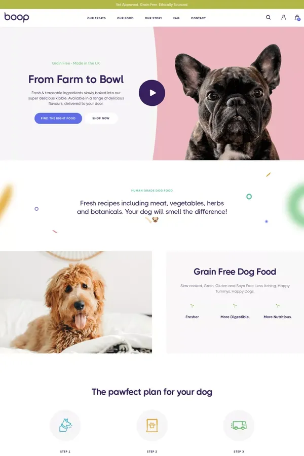 boop - Ecommerce design inspiration