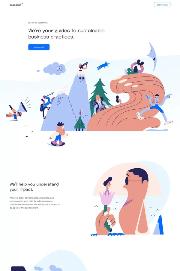 Seaborne — Your guides to sustainable business practices - Portfolio design inspiration