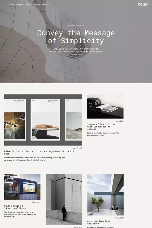 Coup - newspaper inspired WordPress theme - ThemesKingdom - Template design inspiration
