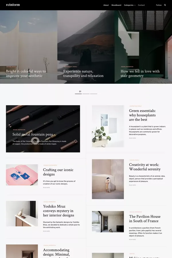 Reinform - WordPress theme for digital agencies - ThemesKingdom - Template design inspiration