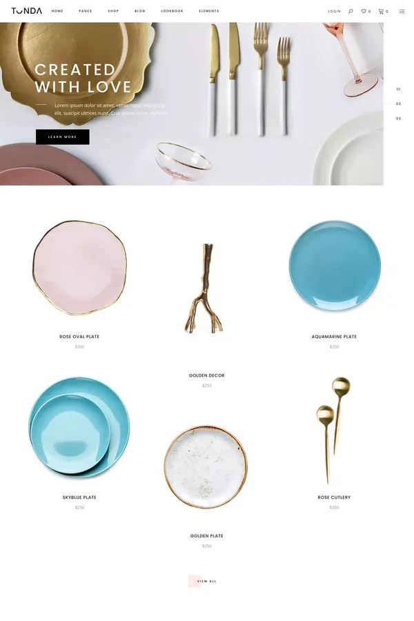Tonda - Elegant Shop Theme | ThemeForest - Template design inspiration