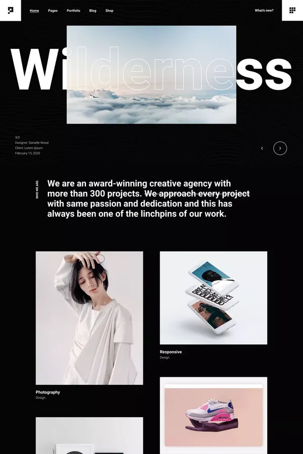 Pearce - Portfolio WordPress Theme by Edge-Themes | ThemeForest - Template design inspiration