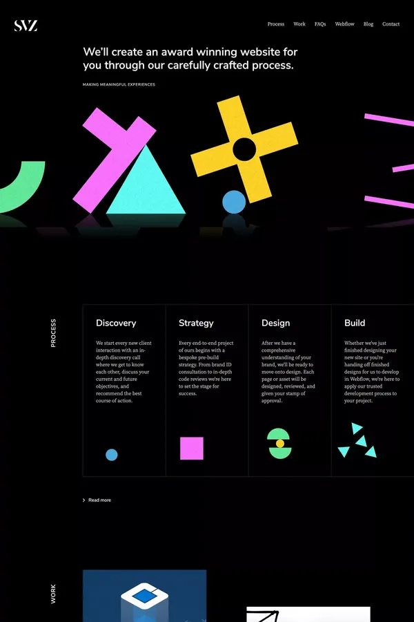 Webflow Developer | SVZ Design - Portfolio design inspiration