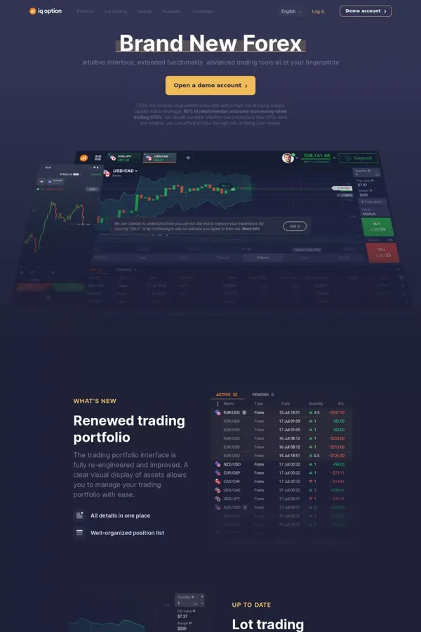 Brand New Forex - website design inspiration