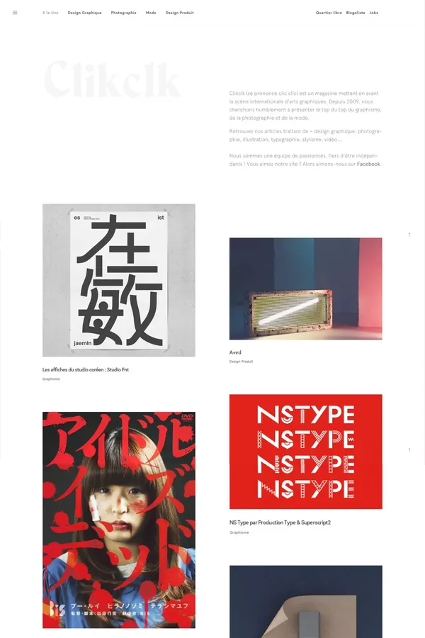 Clikclk - Blog de Graphisme, Photographie & Mode - Blog design inspiration