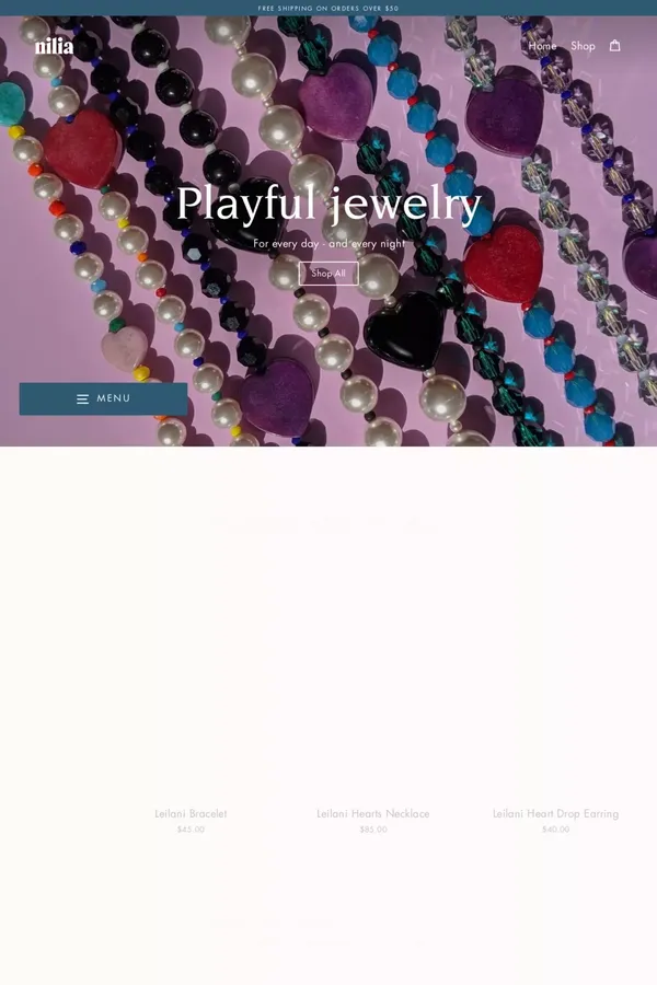 NiliaNewYork - website design inspiration