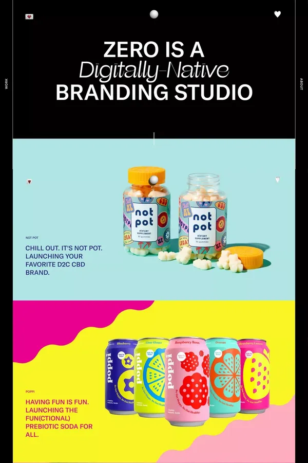 Zero Studios - Portfolio design inspiration