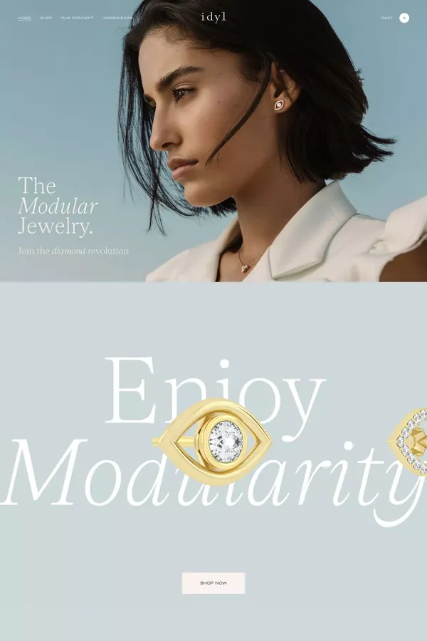 Idyl - Ecommerce design inspiration