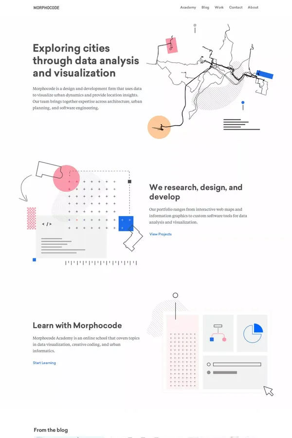 Home - MORPHOCODE - Landing design inspiration