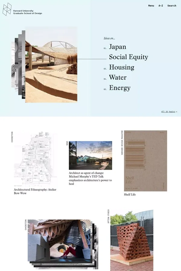 Harvard Graduate School of Design - Other design inspiration